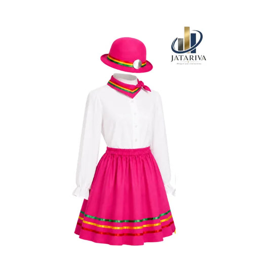 FALDA NORTINA CON CINTAS DE BAILE CON PAÑUELO TRIANGULAR CON CINTA- HECHA DE TELA VIA STRESS