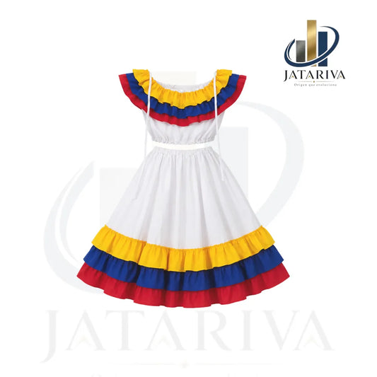 Traje de Baile Folclórico Colombia en 5 diferentes tamaños o también puede ser para baile de / Ecuador /Jatariva