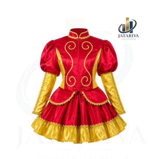 TRAJE CAPORAL MUJER PARA COLEGIO- COLORES – AZUL, ROJO, NEGRO- Tallas 7-9 a M