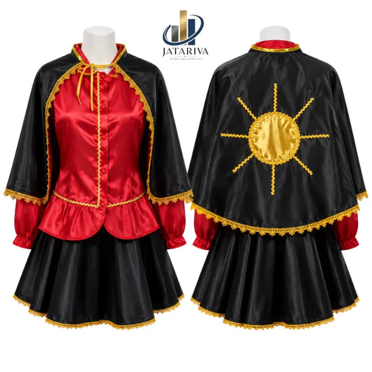 ✨ TRAJE DE BAILE DE LA TIRANA MUJER / DIABLADA ✨ROJO CON NEGRO. ELEGANCIA JUNTO A TI