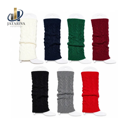 POLAINAS DE LANA TRENSADO PARA MUJER, ABRIGADORAS, TALLA ESTANDAR  Y DISPONIBLES EN DIFERENTES COLORES. Ideales para invierno y para usar con botas o botines.